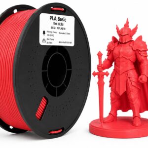 فلمنت pla احمر 1.75mm وزن 1 كجم