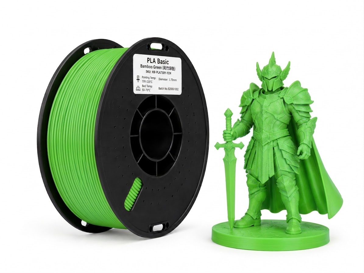 فلمنت pla اخضر عشبي 1.75mm وزن 1 كجم فلمنت pla اخضر عشبي 1.75mm وزن 1 كجم