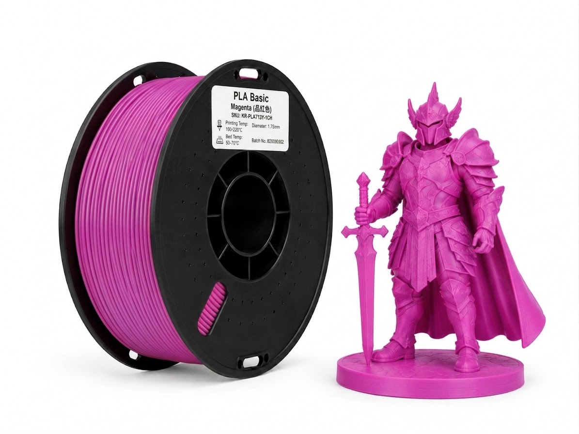 فلمنت pla ماقنت ارجواني وردي 1.75mm وزن 1 كجم فلمنت pla ماقنت ارجواني وردي 1.75mm وزن 1 كجم